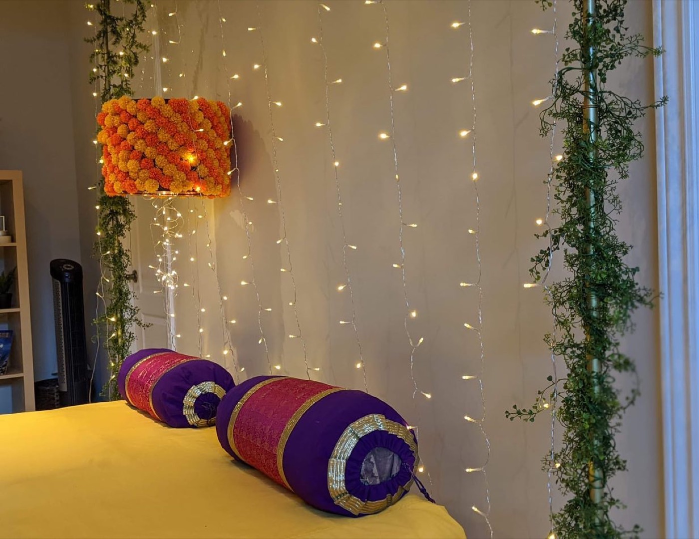 Mehendi ceremony set up. Elegantly designed to glam up your special day — Faya