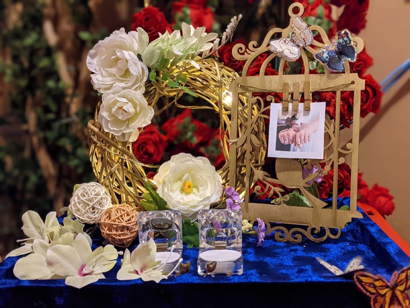 Enhance your special day with this beautifully decorated engagement tray — Faya