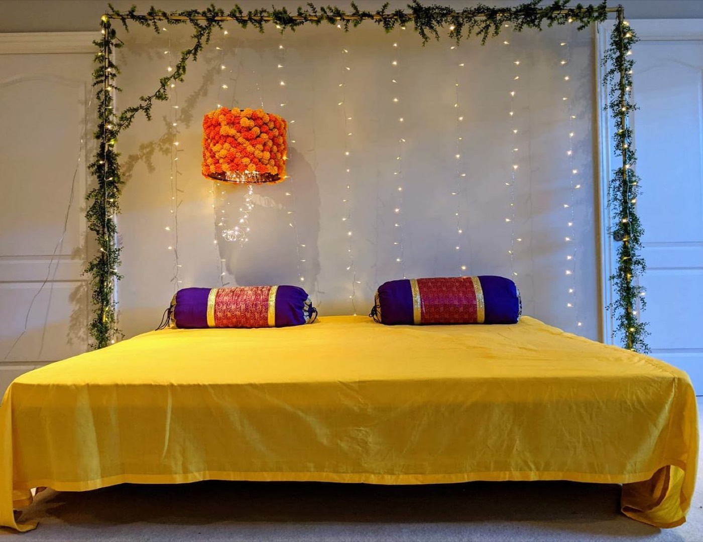 Mehendi ceremony set up. Elegantly designed to glam up your special day — Faya