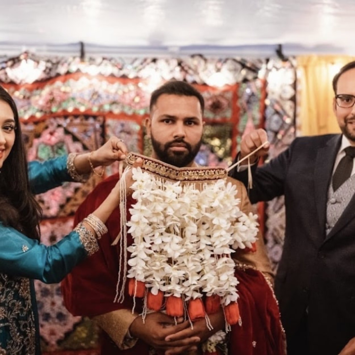 A sehra is a headdress worn by the groom during Pakistani, Indian and Bangladeshi weddings — Faya, Ottawa
