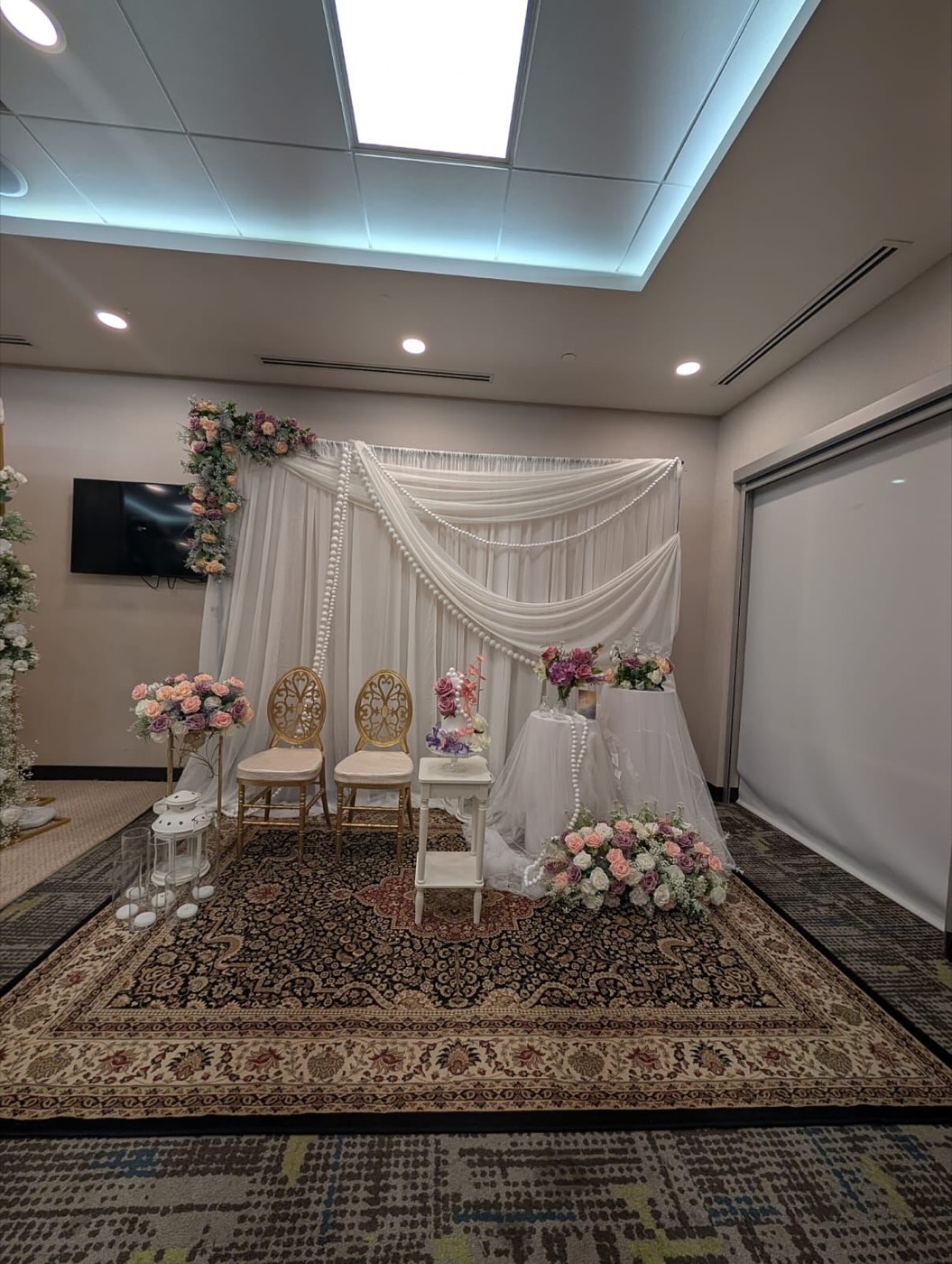 Walima reception décor in Ottawa by Events by Faya